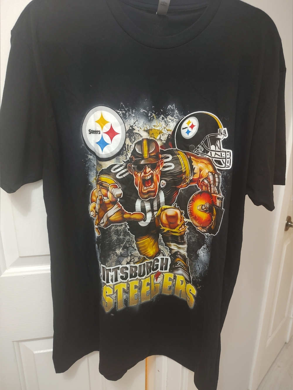 Mens Pittsburgh Steelers Tee Shirt XL New Black